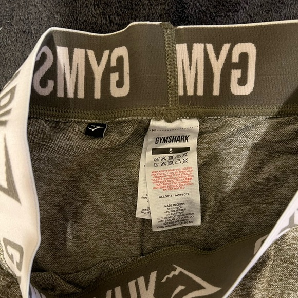 Gymshark Green/Tan Flex Leggings - Picture 5 of 5